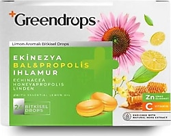 Greendrops Ekinezya Bal & Propolis Limon Aromalı 24'lü Pastil