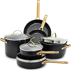 GreenPan Padova Reserve Black 10 Parça Tava Tencere Seti