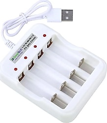 Greentech GT-BC04 4'lü USB Pil Şarj Aleti