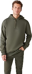 Grimelange Epic Kapüşonlu Haki Erkek Sweatshirt