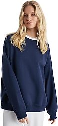 Grimelange Karius Lacivert Kadın Oversize Sweatshirt