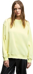Grimelange Karius Sarı Kadın Oversize Sweatshirt