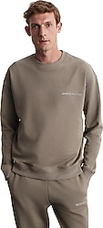Grimelange Rairok Vizon Erkek Oversize Sweatshirt