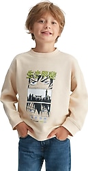 Grimelange Remco Krem Çocuk Sweatshirt