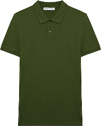 Grimelange Skyloom Haki Kısa Kollu Polo Yaka Erkek Tişört