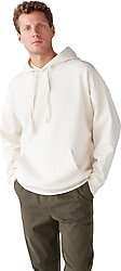 Grimelange Steve Kapüşonlu Ekru Erkek Oversize Sweatshirt
