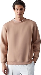 Grimelange Travis Bej Erkek Sweatshirt