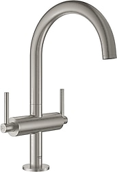 Grohe Atrio L 21022DC3 SuperSteel Tek Delikli Lavabo Bataryası
