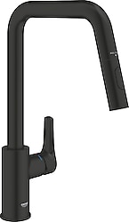 Grohe Eurosmart 306192430 Mat Siyah Spiralli Mutfak Bataryası