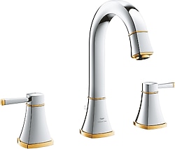 Grohe Grandera L 20619IG0 Krom Altın 3 Delikli Lavabo Bataryası