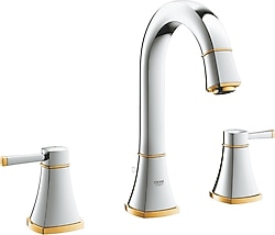 Grohe Grandera M 20389IG0 3 Delikli Krom Altın Lavabo Bataryası