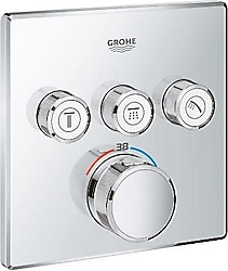 Grohe Grohtherm 29126000 SmartControl Krom Banyo Bataryası