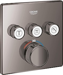 Grohe Grohtherm 29126A00 SmartControl Hard Graphite Banyo Bataryası