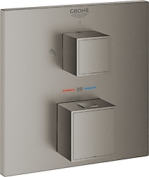 Grohe Grohtherm Cube 24154AL0 Brushed Hard Graphite Termostatik Ankastre Banyo Bataryası