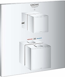 Grohe Grohtherm Cube 24155000 2 Çıkışlı Termostatik Banyo Bataryası