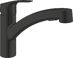 Grohe Quickfix Eurosmart 303052431 Mat Siyah Spiralli Mutfak Bataryası