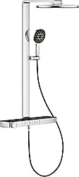 Grohe Rainshower Aqua Pure 100964KI00 Siyah Krom Duş Seti