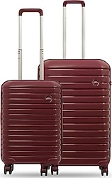 Ground Vanille 10663 Polipropilen Bordo Kabin + Orta Boy 2'li Valiz Seti