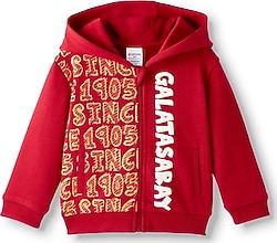 GS Store B252033 Galatsaray Kapüşunlu Fermuarlı Bebek Sweatshirt