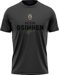 GS Store Galatasaray V. Osimhen Artwork E241996 Kısa Kollu Bisiklet Yaka Tişört