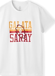 GS Store Galatasaray K252145 Kısa Kollu Bisiklet Yaka Kadın Tişört