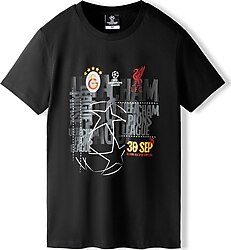 GS Store Galatasaray Liverpool E252252 Kısa Kollu Bisiklet Yaka Tişört