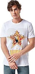 GS Store Galatasaray Şampiyonluk Kolaj E251353 Kısa Kollu Bisiklet Yaka Tişört