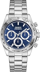 Guess Arthur GUGW1058G7 Gümüş-Lacivert Erkek Kol Saati