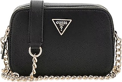 Guess Noelle Saffiano HWZG9672140-BLA Siyah Kadın Çapraz Çanta