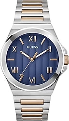 Guess Vinyl GUGW0789G4 Gümüş-Lacivert Erkek Kol Saati