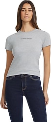 Guess W4YI01J1314 Kısa Kollu Bisiklet Yaka Kadın Tişört