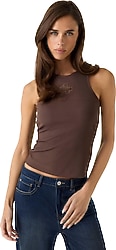 Guess W6RP39KD092 Sıfır Kol Bisiklet Yaka Kadın Tişört