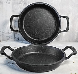 Gülsan Elit 20-22 cm 2 Parça Granit Döküm Sahan Seti