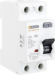 Günsan 2x40 A 300 mA Kaçak Akım Rölesi
