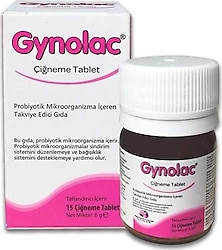Gynolac Probiyotik Çiğneme Tableti 15 Adet