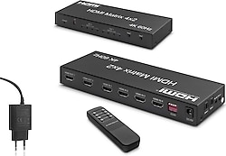 Hadron HDX1334 4 Giriş 2 Çıkış 4K HDMI Switch ve Splitter