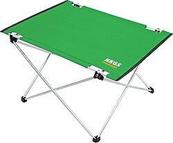 Haegs Ultralight 60x44 cm Yeşil Kumaş Katlanır Kamp Masası
