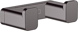 Hansgrohe 41755340 AddStoris Fırçalanmış Siyah İkili Askılık