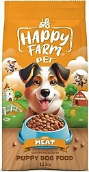Happy Farm Kuzu Etli 15 kg Yavru Köpek Maması