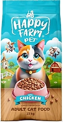 Happy Farm Tavuklu 15 kg Yetişkin Kedi Maması