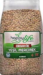 Happy Life Organik Yeşil Mercimek 1 kg