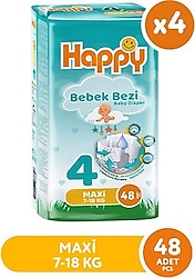 Happy 4 Numara Maxi 192'li Bebek Bezi