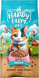 Happy Farm Etli 15 kg Yetişkin Kedi Maması