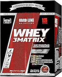 Hardline Nutrition 3 Matrix 30 gr 15 Saşe Whey Protein Tozu