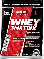 Hardline Nutrition 3 Matrix 30 gr Whey Protein Tozu