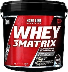 Hardline Nutrition 3 Matrix 4000 gr Çilek Aromalı Whey Protein Tozu