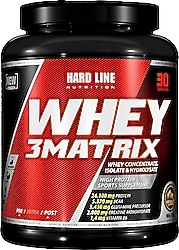 Hardline Nutrition 3 Matrix 908 gr Çilek Aromalı Whey Protein Tozu