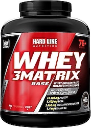 Hardline Nutrition Whey 3 Matrix Base 2300 gr Protein Tozu