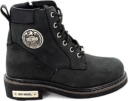 Harley Davidson Jim Siyah Nubuk Kadın Bot