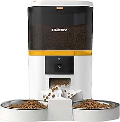 Haustier QQ005-Dual 6 lt Beyaz Kameralı Akıllı Otomatik Mama Kabı